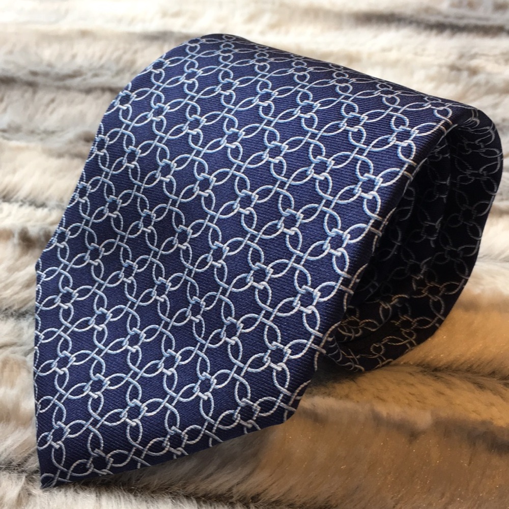 Brooks Brothers silk tie - blue links